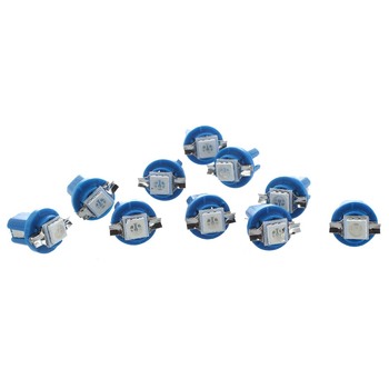10x SMD LED Bulb Meter Dashboard B8-5D T5 with Blue Tuning holder